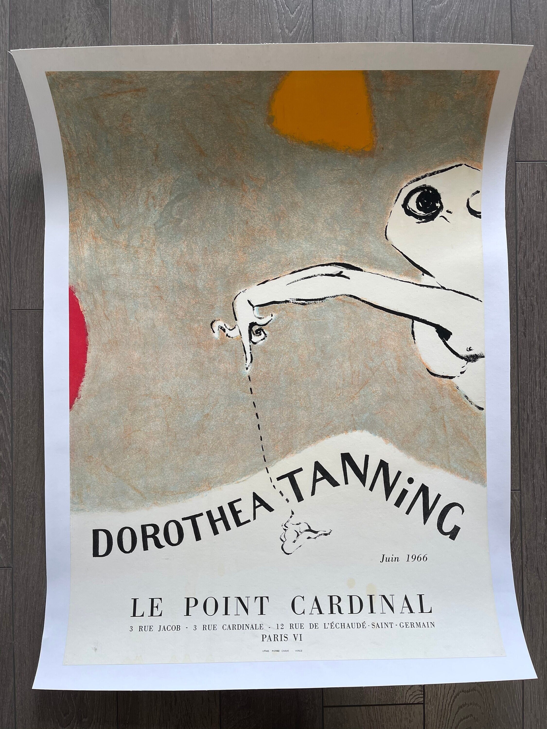 Póster original Dorothea Tanning Le Cardinal 1966 - Etsy España