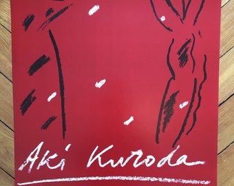 Original exhibition poster Aki Kuroda Maeght 1986 lithograph
