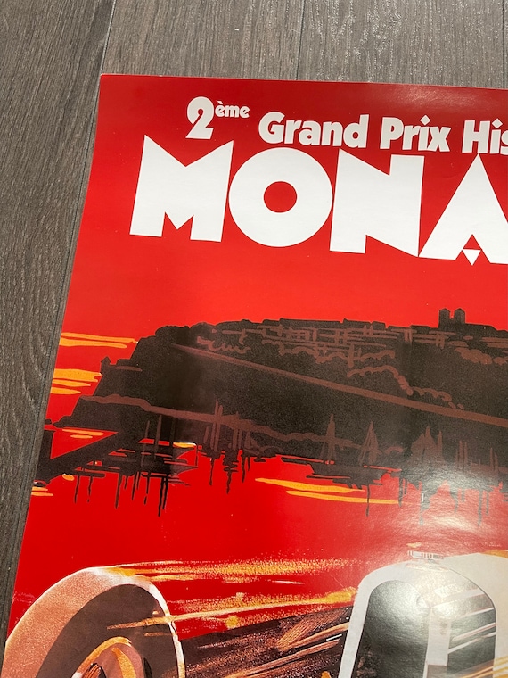 Original Formula 1 Poster - Historique Grand Prix Monaco 2000 - Etsy