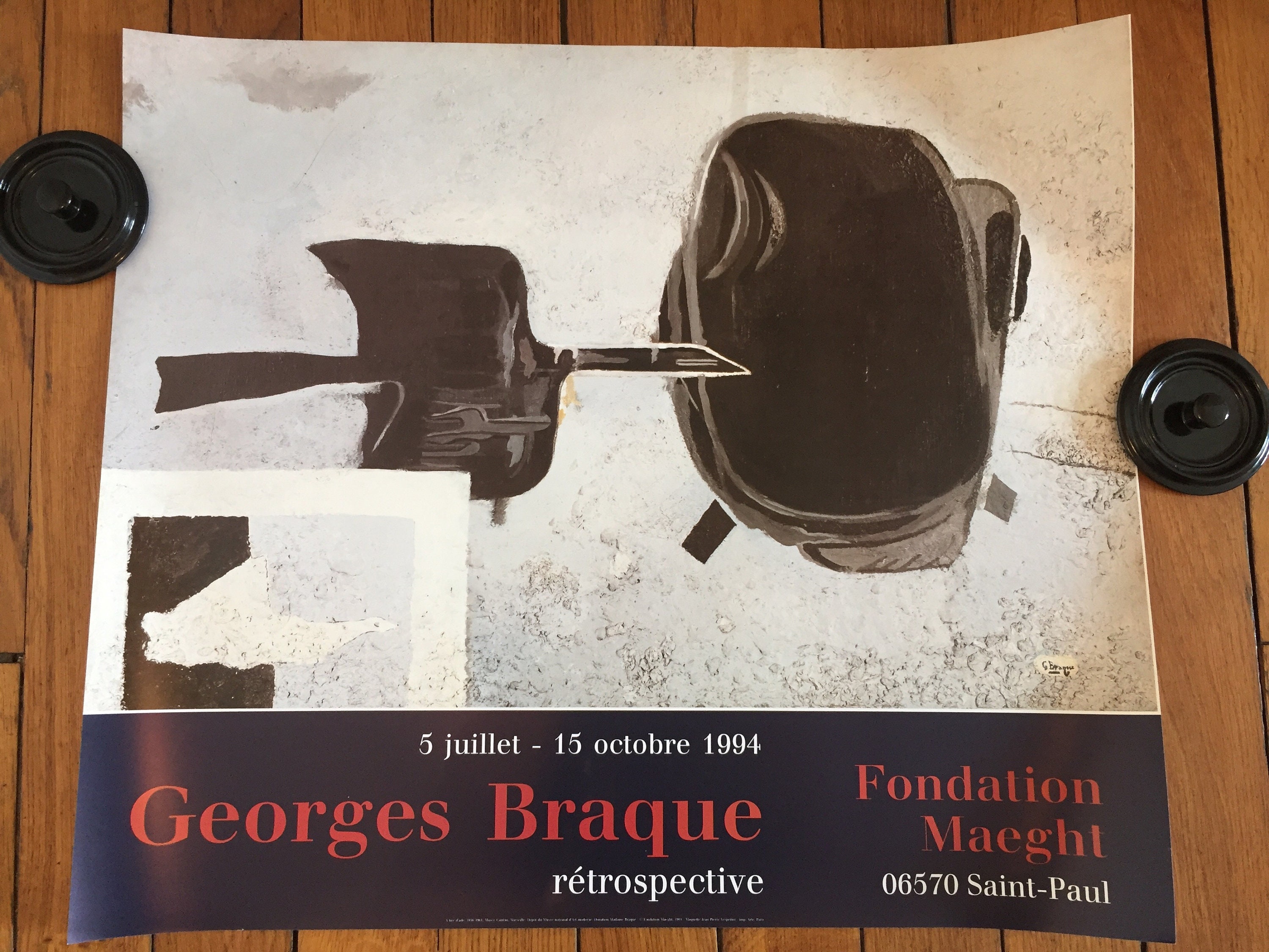 Original Exhibition Poster Braque 1994 Maeght - Etsy