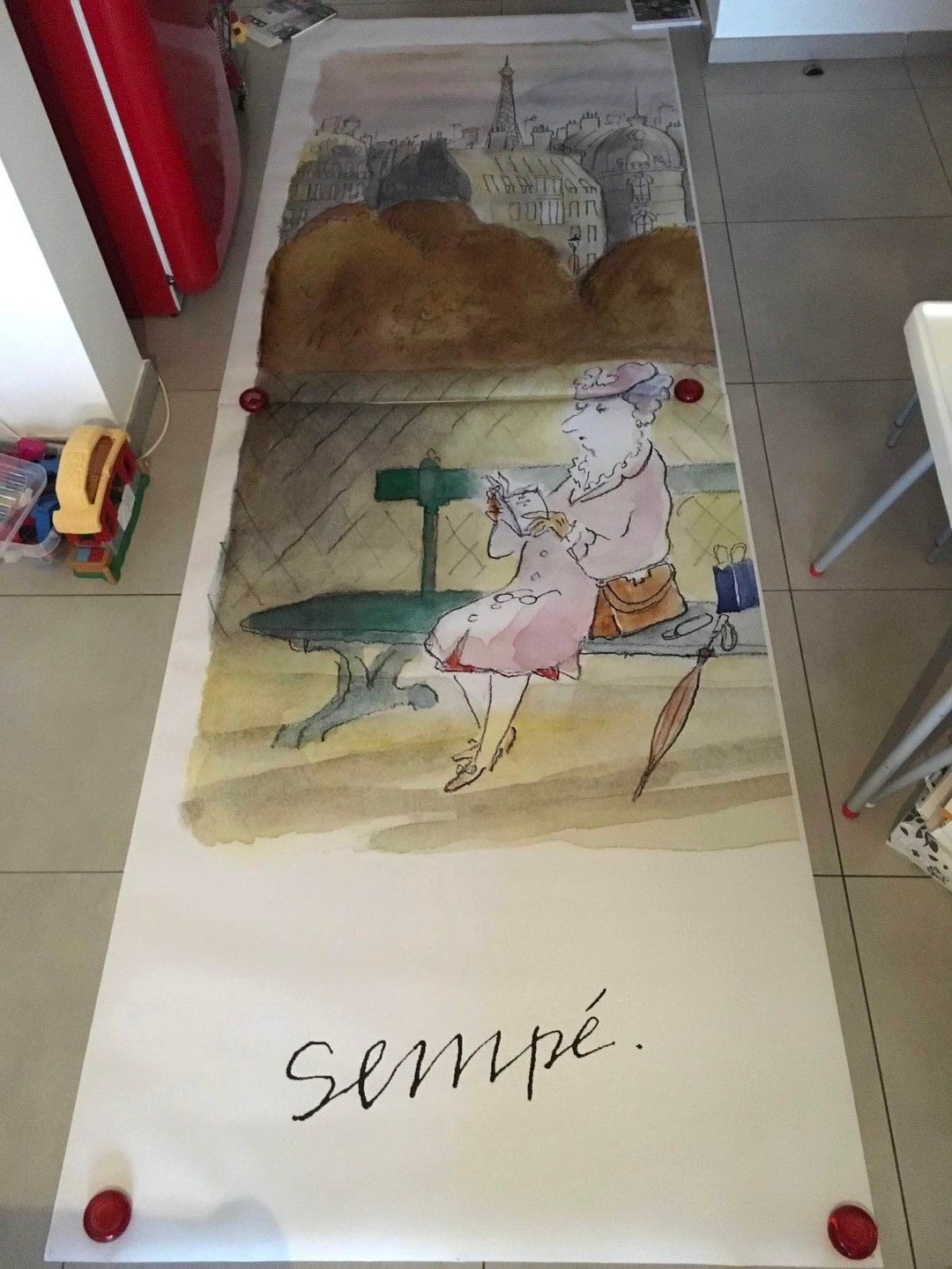 Original Sempé Poster Paris 2018 - 4x10 FT - Etsy