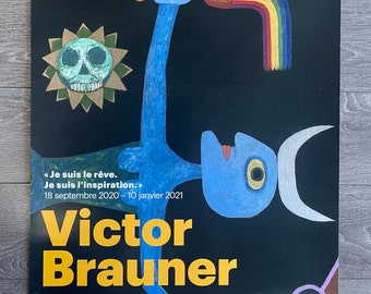 Original Victor Brauner Poster 2020, Paris