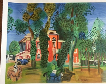 Original Exhibition Poster Dufy 1964 Paddock Deauville MOURLOT