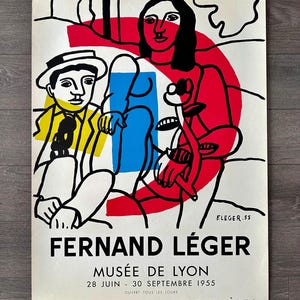 Original Fernand Leger Poster, Musée De Lyon - 1955