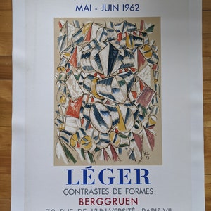 Original Fernand Léger Exhibition Poster 1962