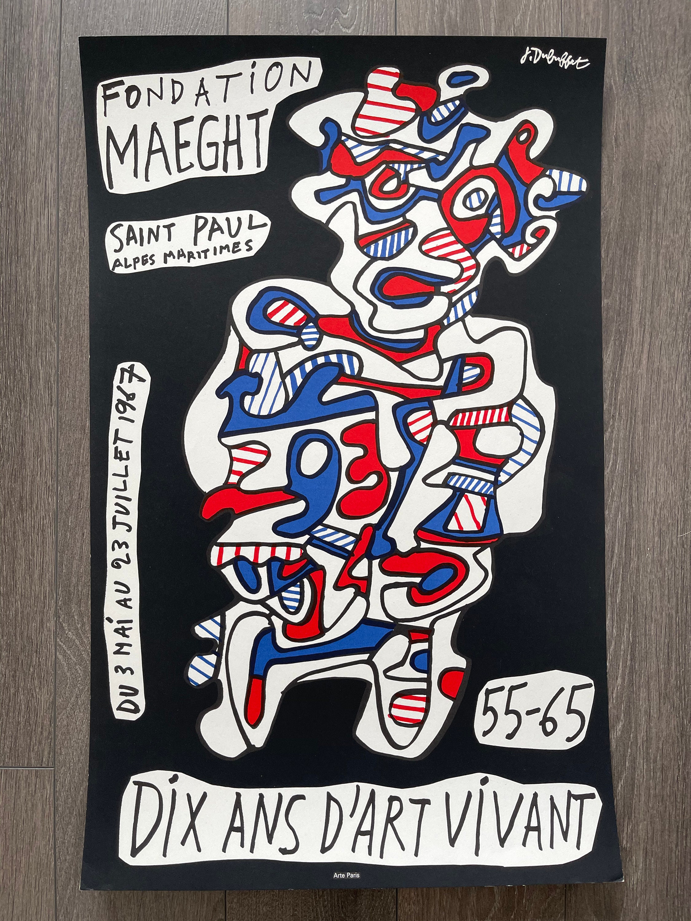 Origina Poster Jean Dubuffet 1967 - Galerie Maeght - Etsy