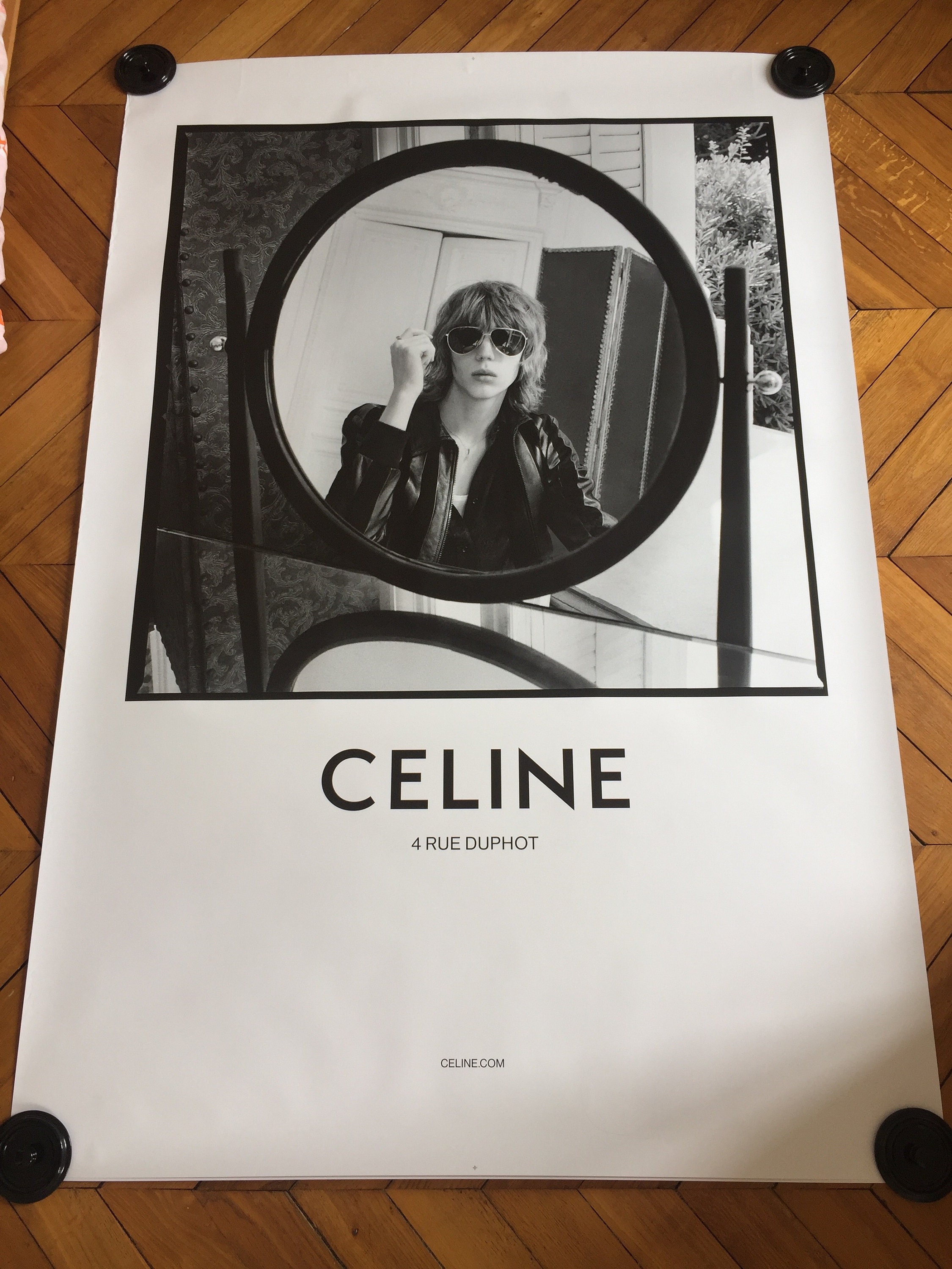 ポスター インテリア CELINE セリーヌ 遣お モノトーン ロゴ A4 ポスター インテリア CELINE セリーヌ 遣お モノトーン ロゴ A4