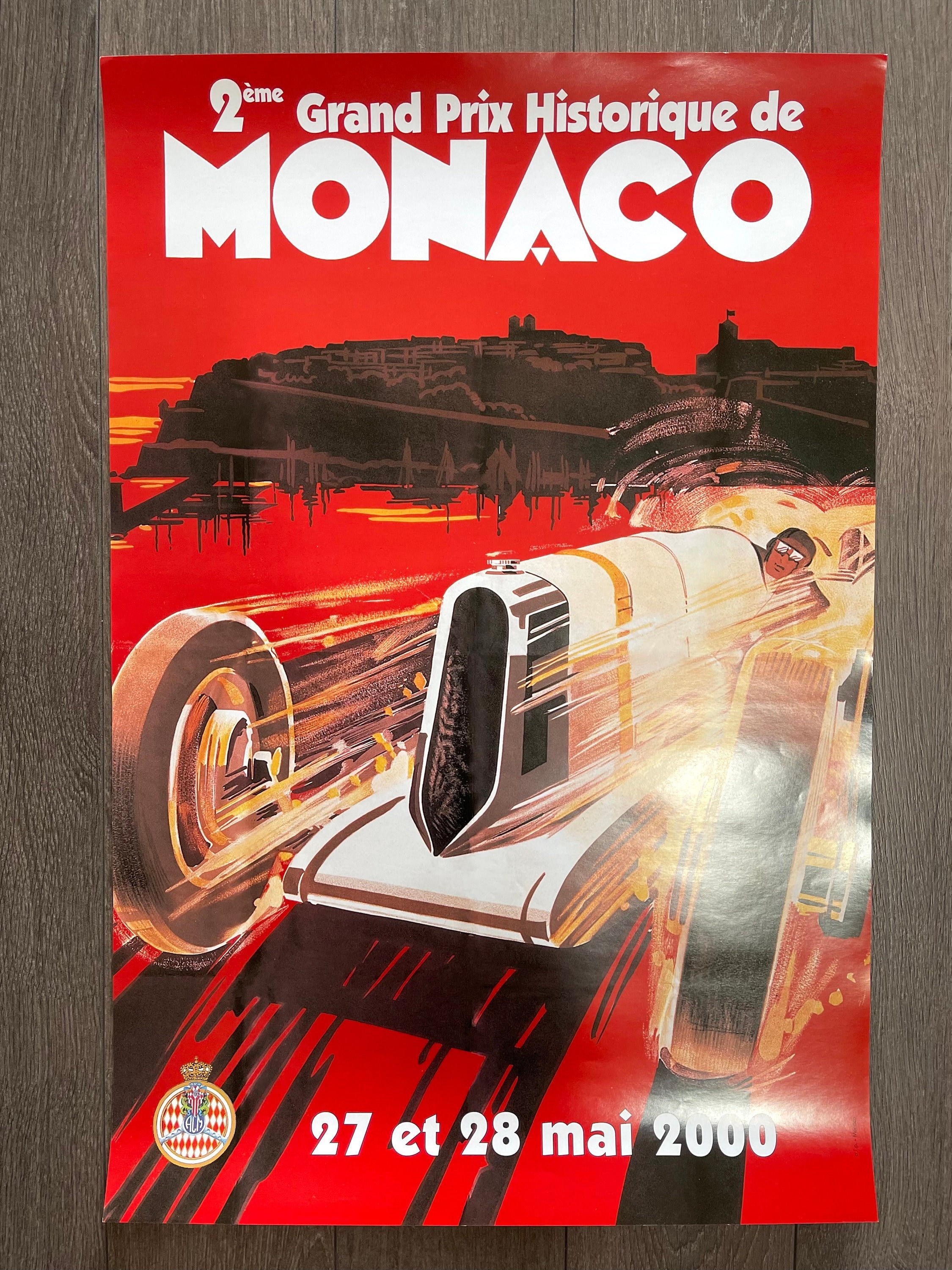 Original Formula 1 Poster - Historique Grand Prix Monaco 2000