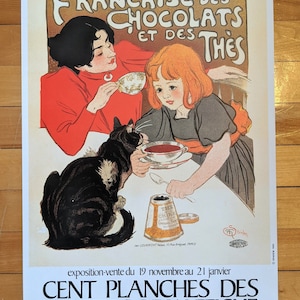 Original exhibition vintage poster Steinlen 1983