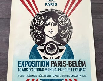 Original Obey Poster Paris Exhibition - Etsy
