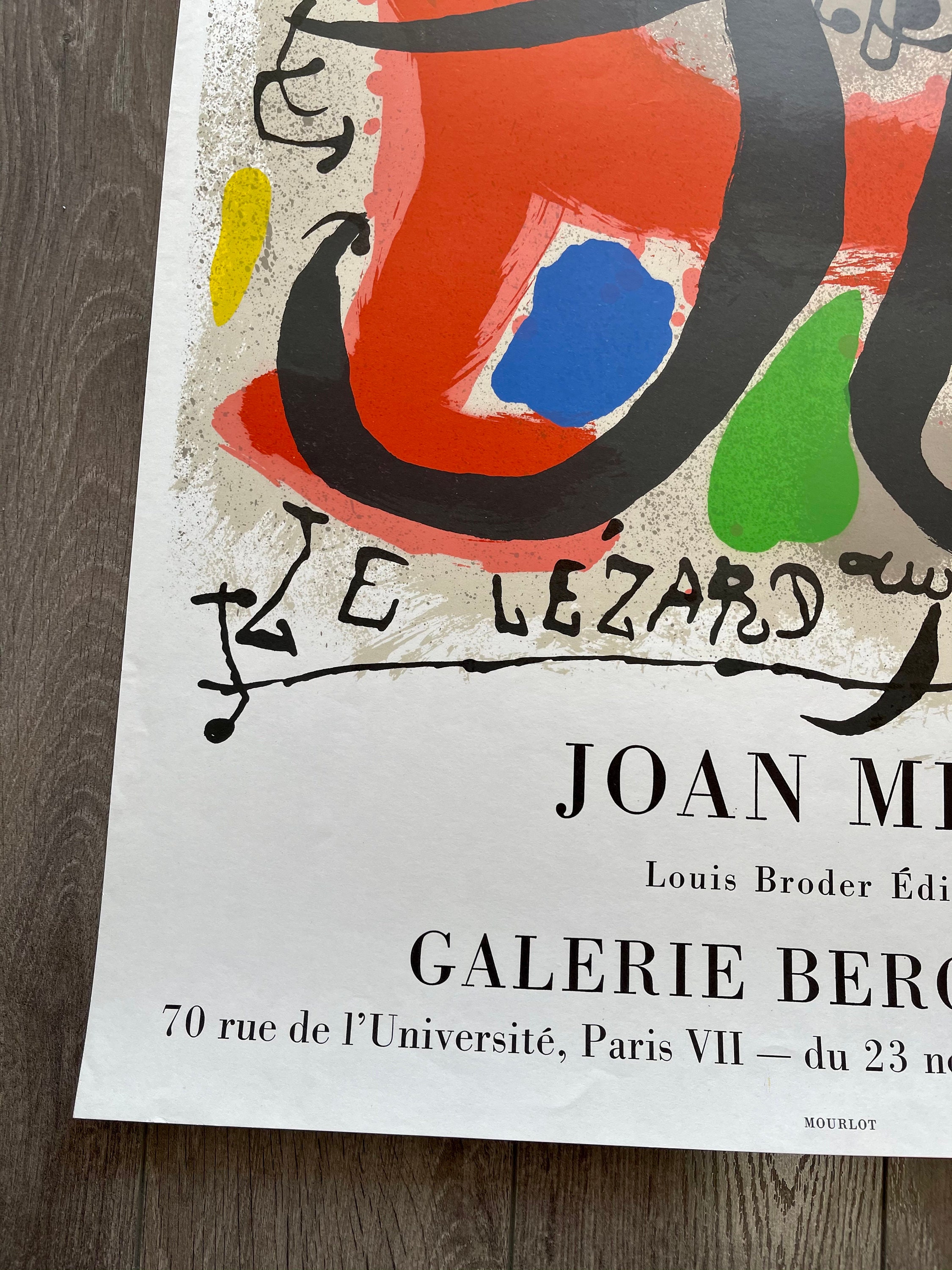 オリジナル ジョアン ミロ ポスター - Galerie Berggruen、1971 