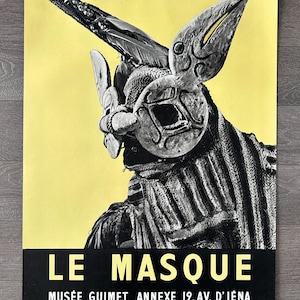 Original Exhibition Poster Musée Guimet 1960, Mourlot