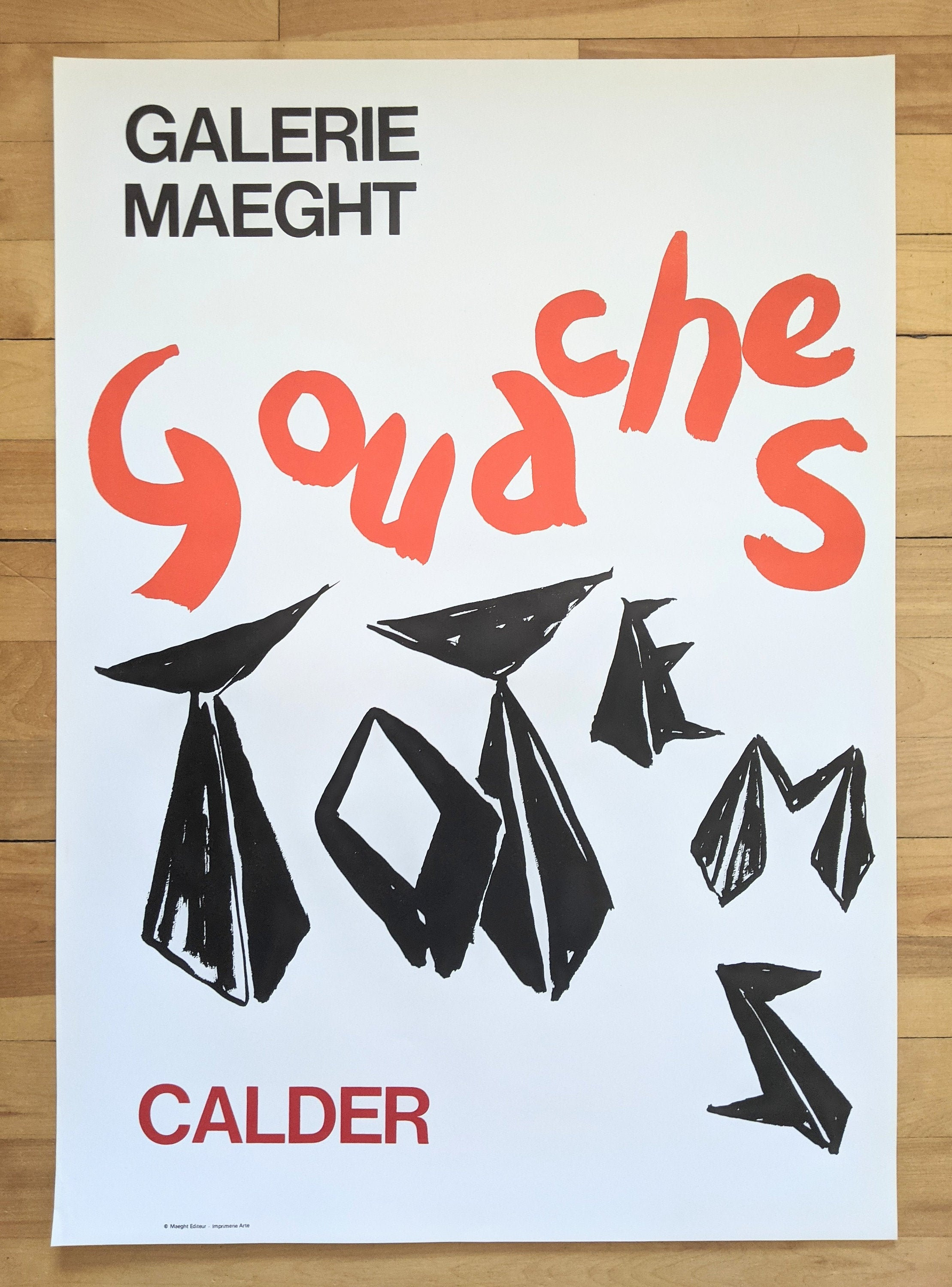 Original Calder Poster Gouaches 1966 - Etsy