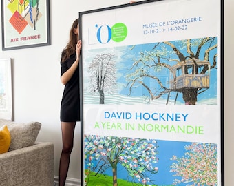 Original Large Poster David Hockney 2021 - Musée De L'Orangerie - 4x6 FT
