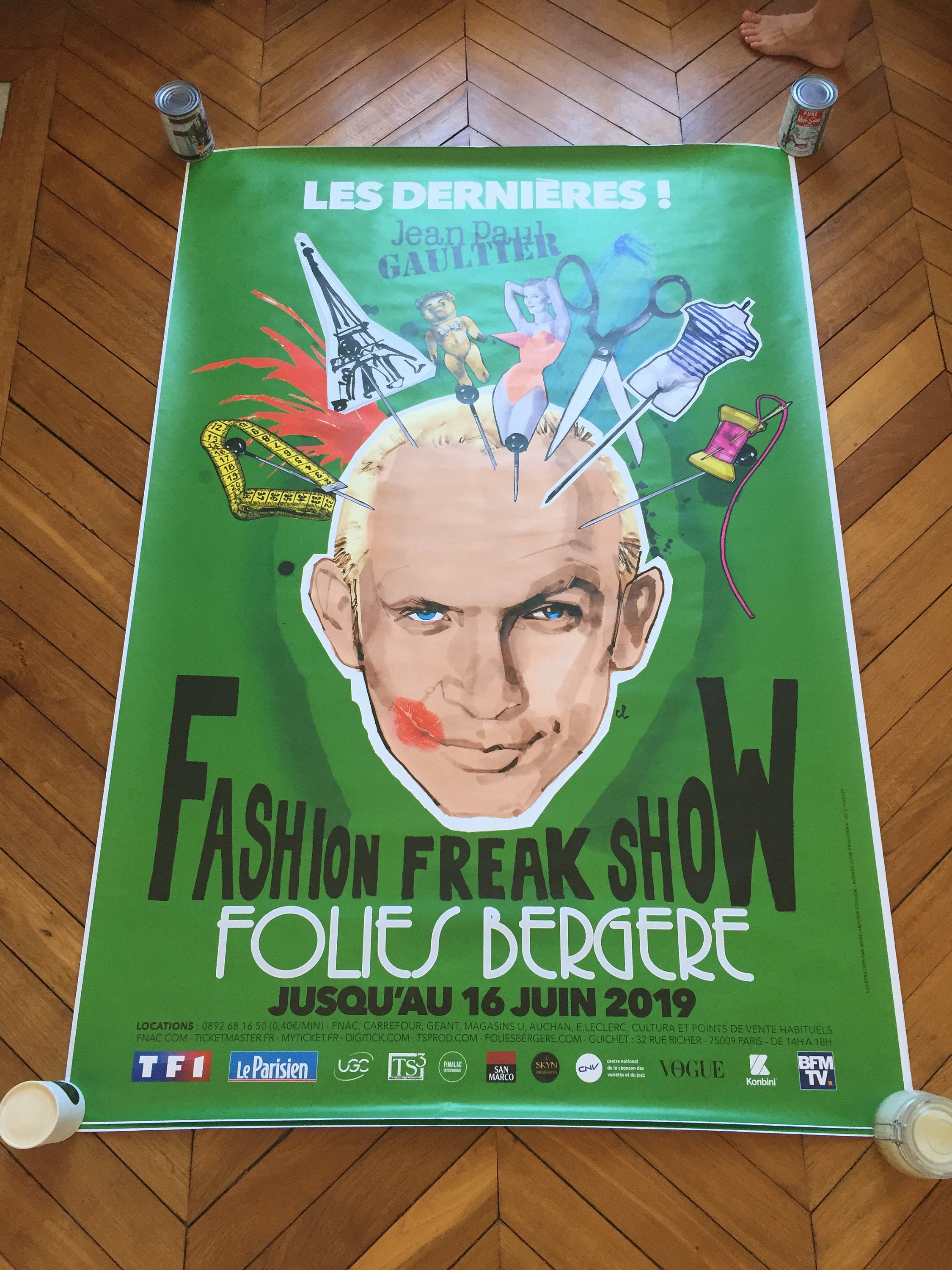 Original Poster Jean Paul Gaultier Fashion Freak Show Folies