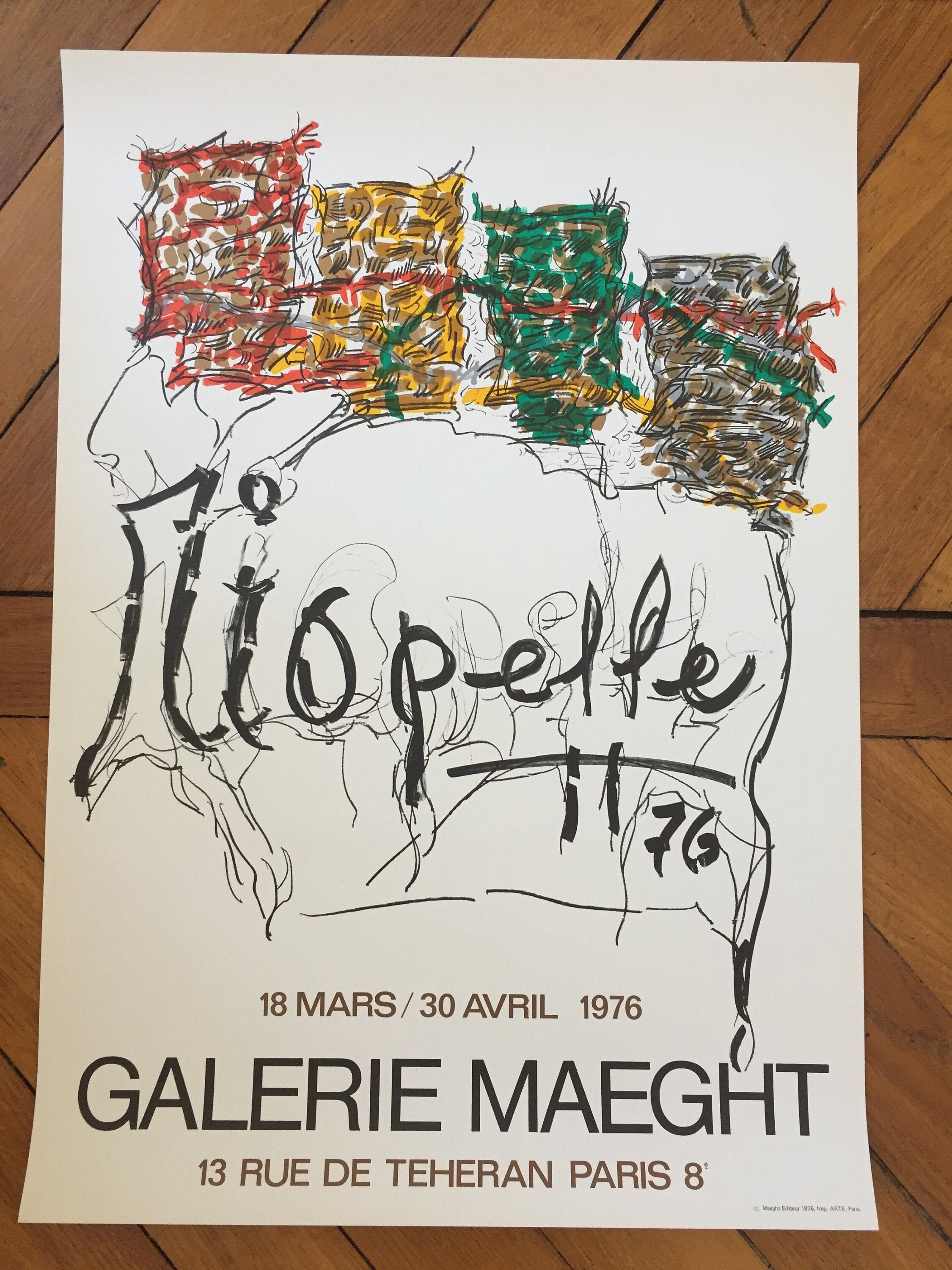 RIOPELLE EXHIBITION POSTER PARIS, 1970 – Caviar20