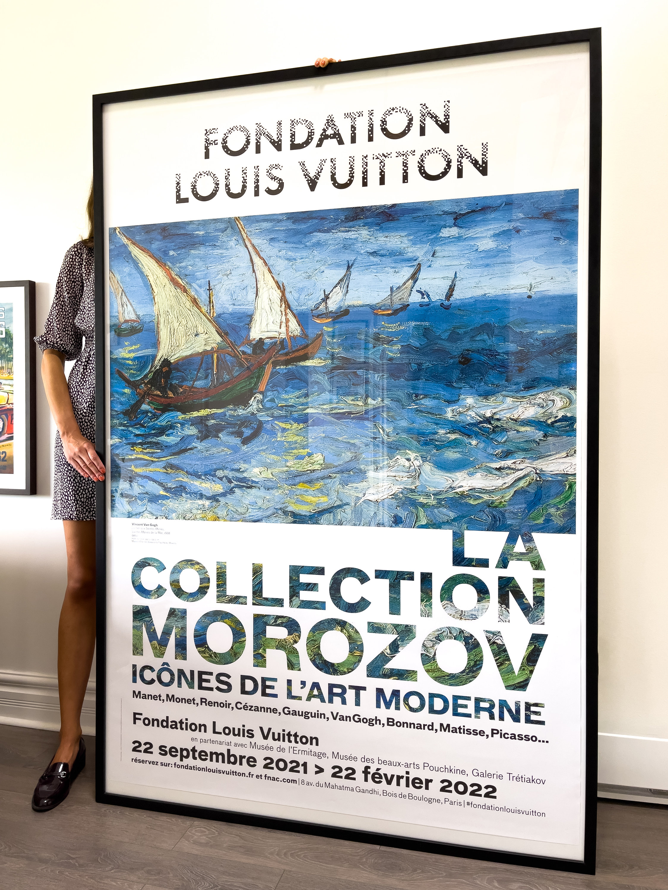 Original Large Van Gogh Poster Fondation Louis Vuitton 