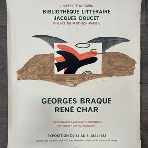 Original Poster Jacques Doucet by Georges Braque, 1963 - Arch Paper