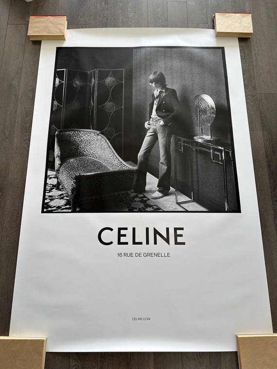 Original Celine Poster Vintage Living Room - Etsy