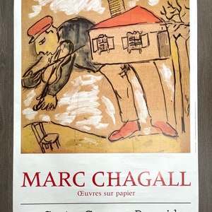 Original Marc Chagall Poster 1984 - Centre Pompidou