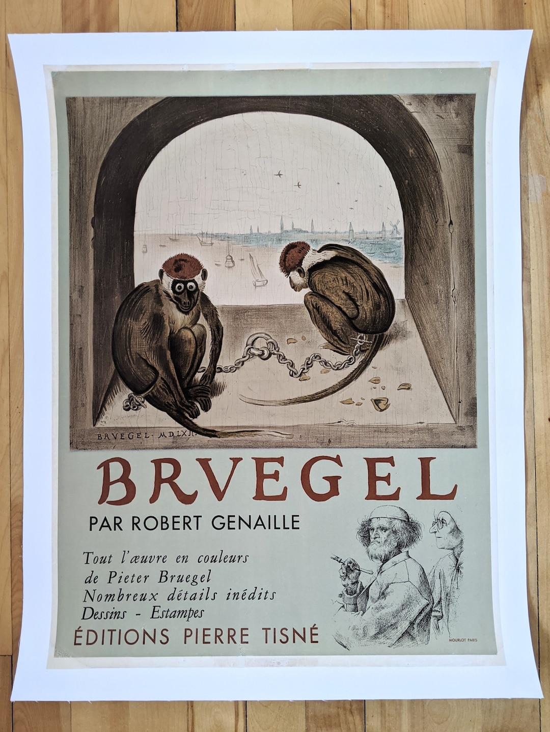 Original Poster Brvegel by Robert Genaille, 1954 Mourlot - Etsy