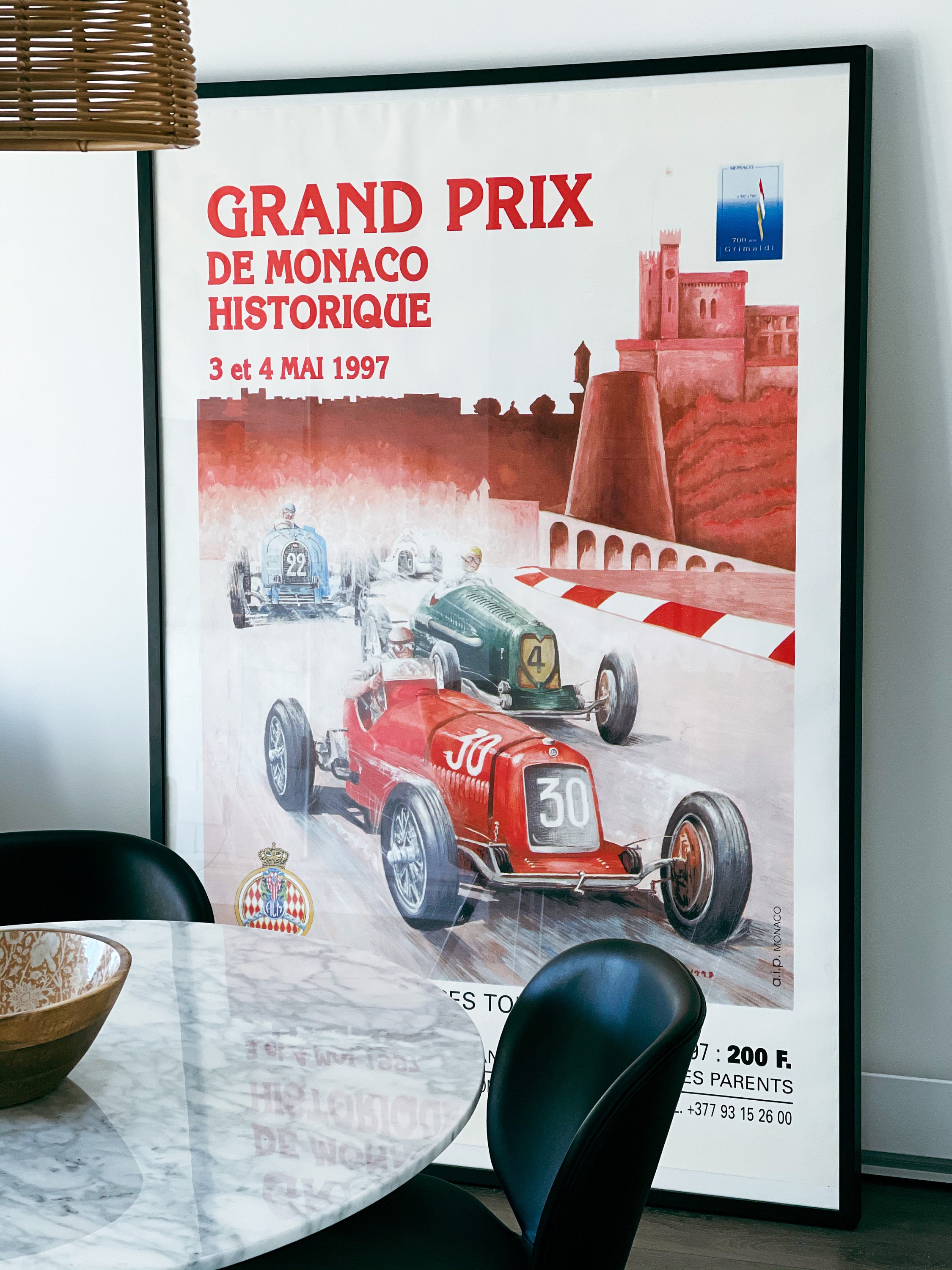 Affiche 32eme Grand Prix Formule 1 de Monaco 1974