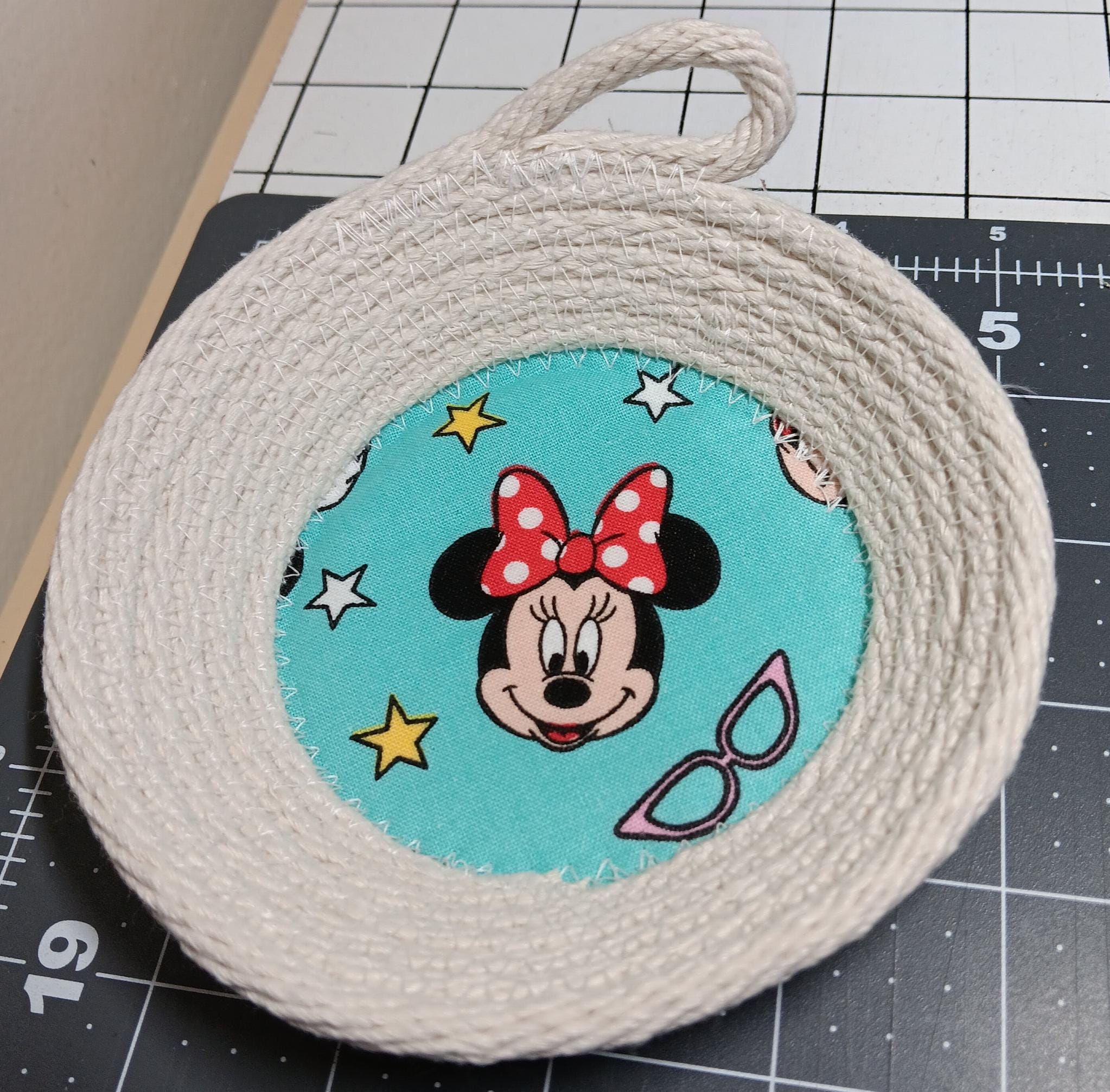 Small Rope Bowl Kids room design Minnie Mouse bowl that is perfect for a childs room