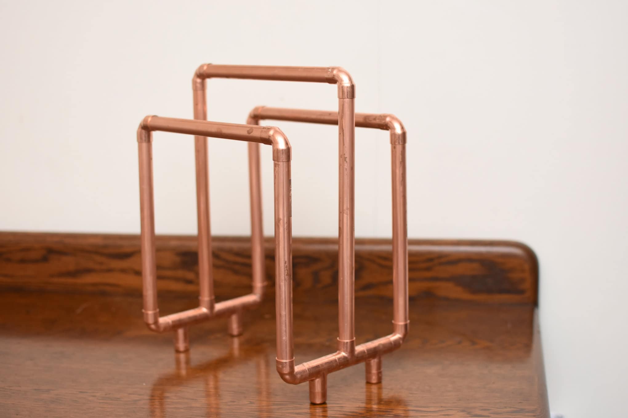 Copper Pipe Magazine Rack Copper Magazine Holder | Etsy