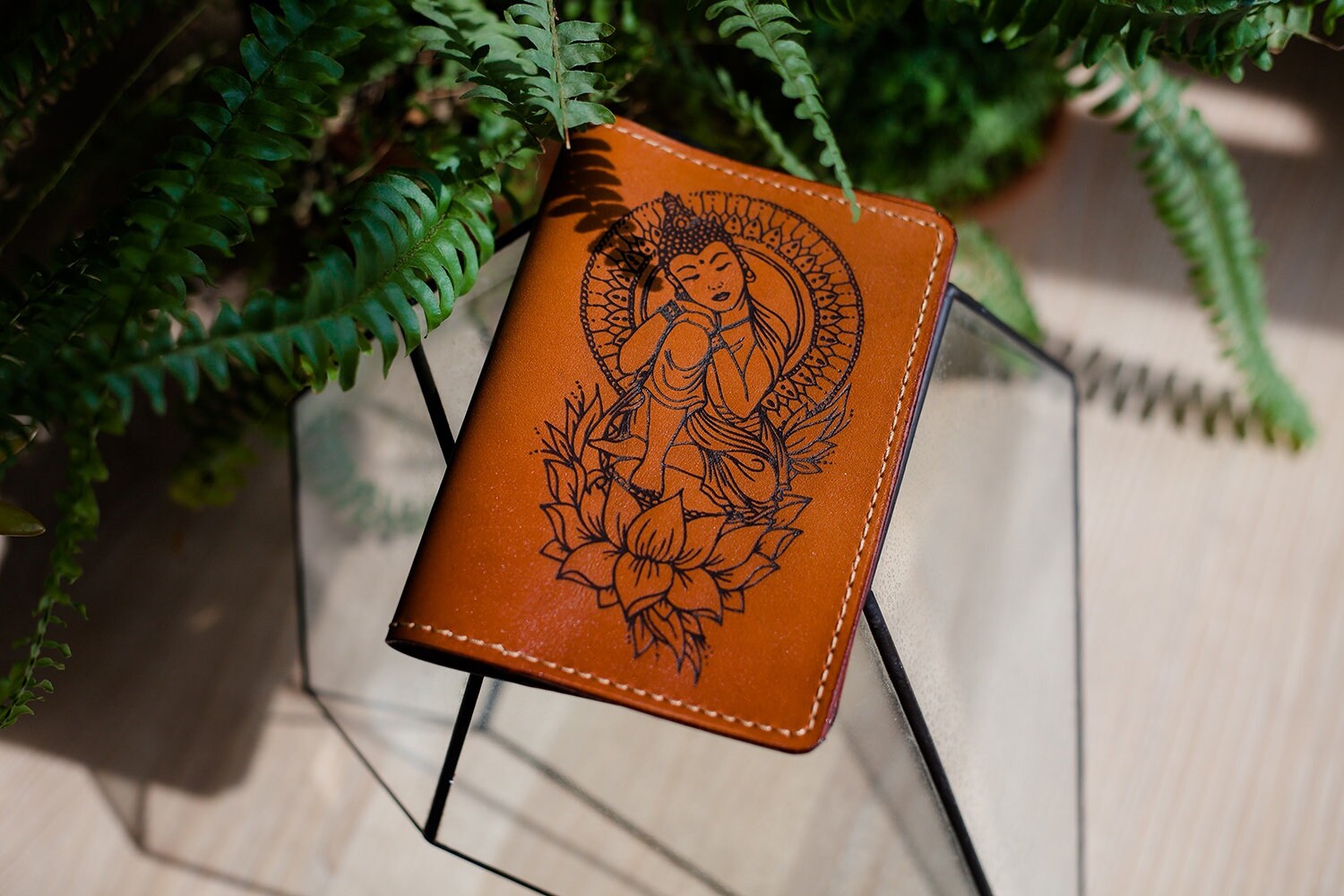 Full Grain Leather Passport Holder Couples Gift Monogrammed Etsy