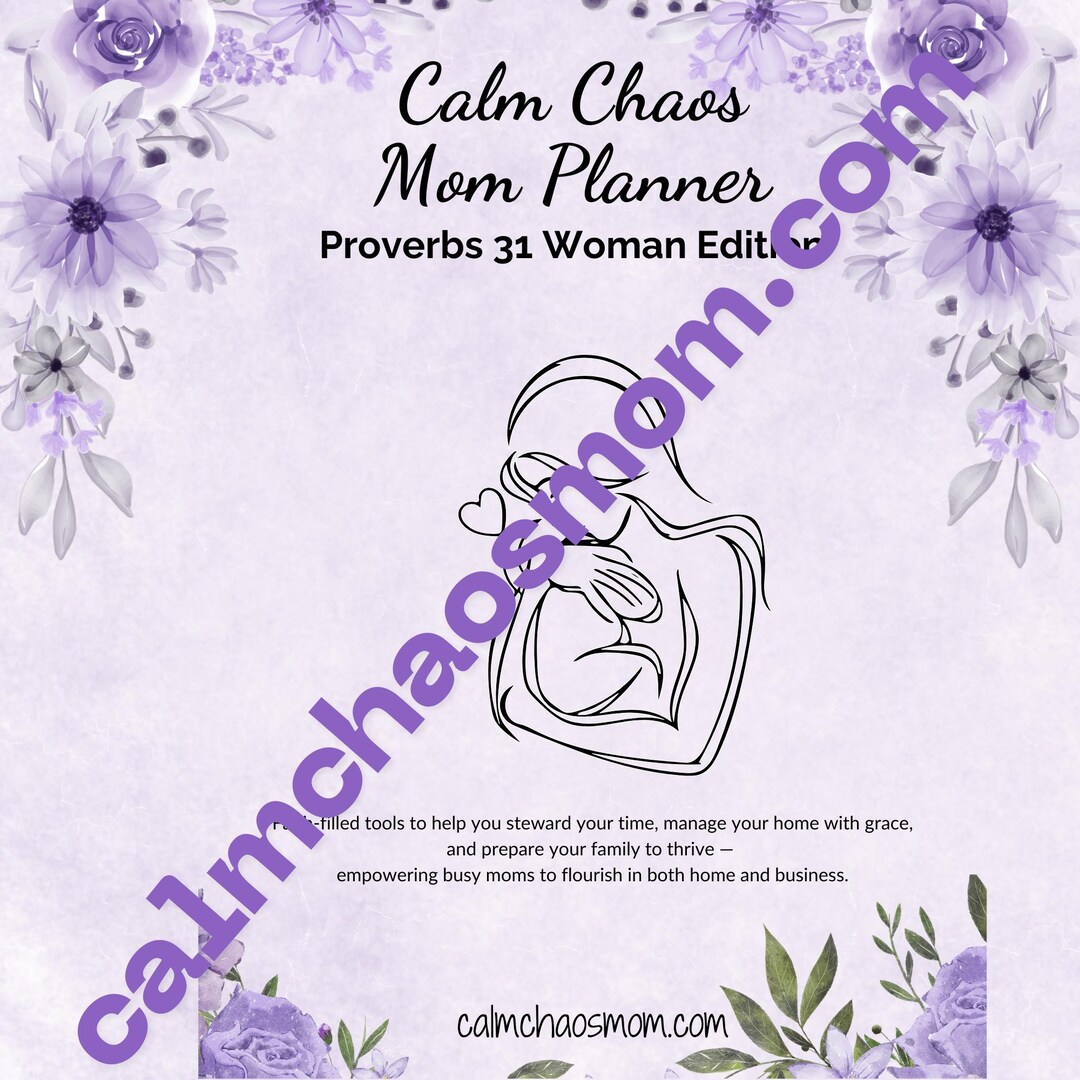 Proverbs 31 Woman Planner Cover | Christian Mom Binder (digital ...