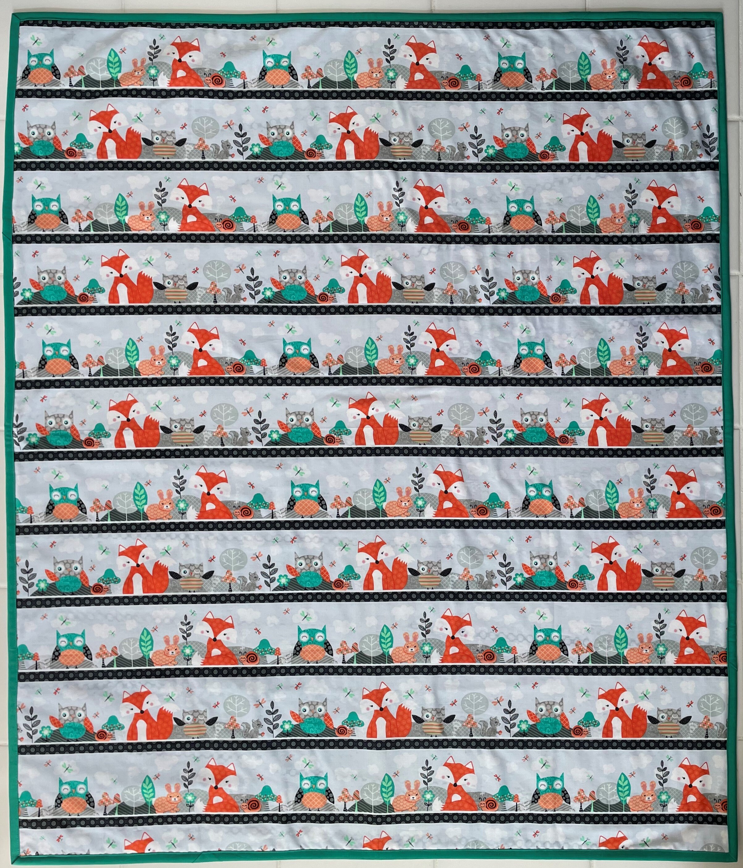 Fox and Owl Children's Quilt
