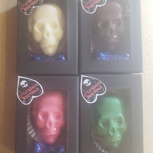 Chocolate Molded Skull with Pretzel Bone Gift Set image 1