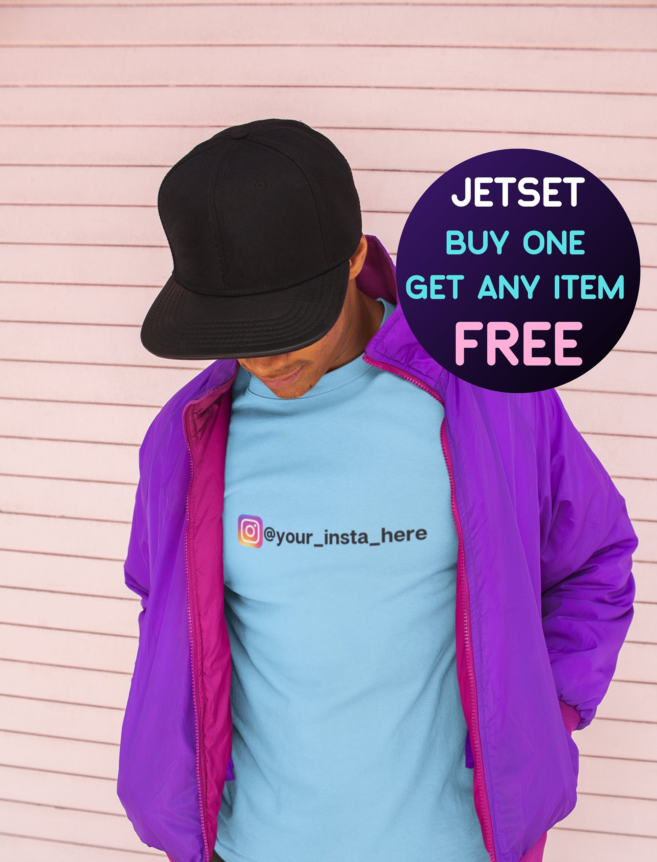 Personalized Shirt Instagram logo with your Name Instagram Etsy