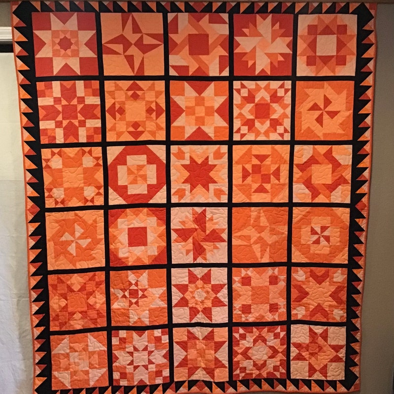 Orange Quilt - Etsy