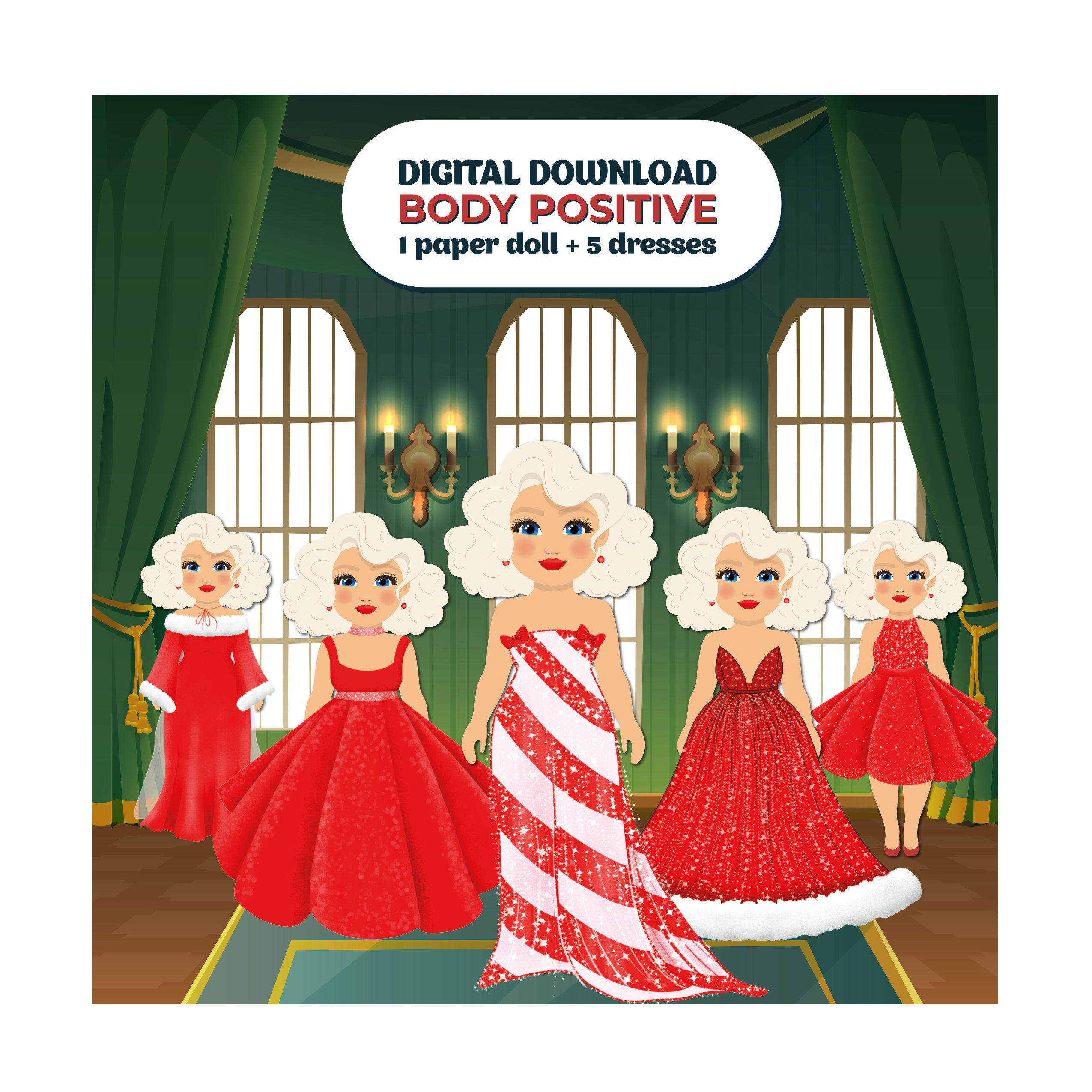 red paper dolls dress Paper Doll Dress: Pleated Dress