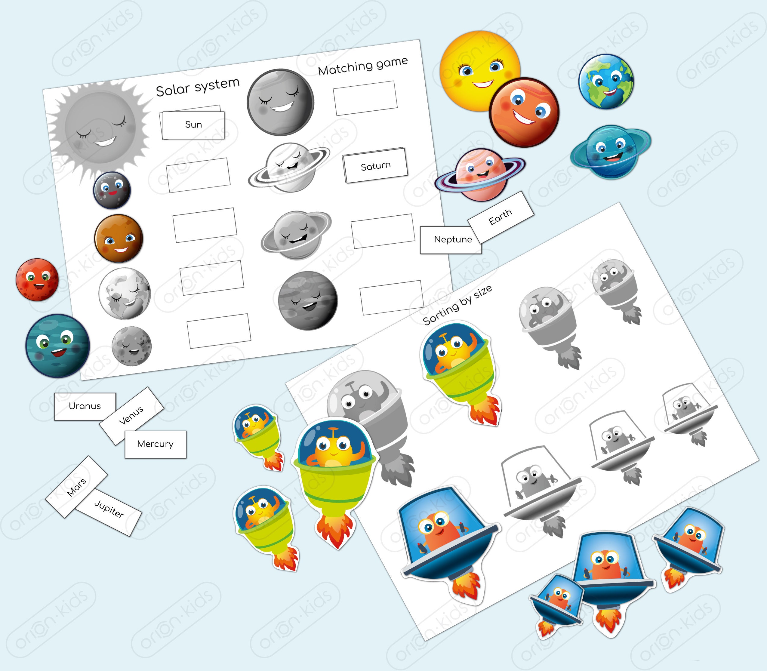 Printable Solar System Activity Pages - Etsy Canada
