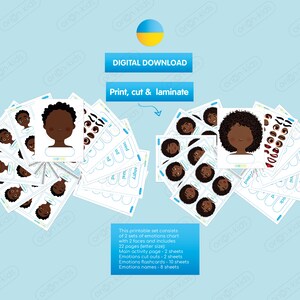 Páginas de actividades EMOCIONES, Descarga instantánea, Lindas tarjetas Montessori, Educación en casa, Actividad para niños, Tabla de sentimientos, Emociones de niños y niñas, Tarjetas didácticas