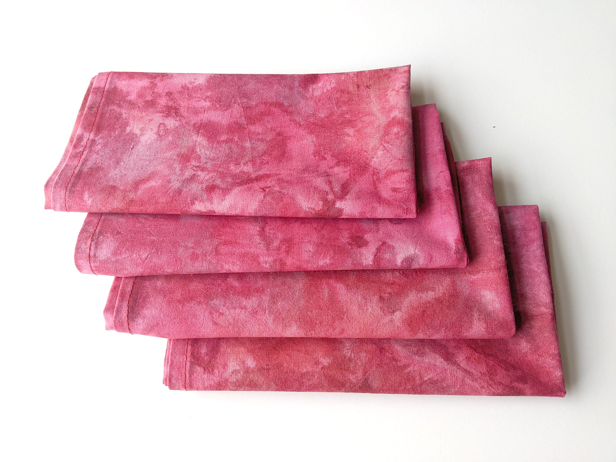 Pink Batik Napkins Bridal shower napkins Boho napkins Baby napkins Princess party napkins TieDye Napkins Cotton Napkins