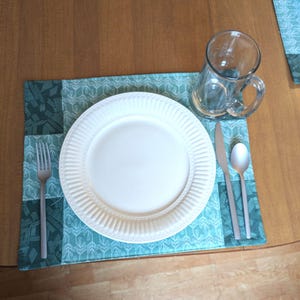 Stone Sage Placemat Set Cloth placemats Colorful placemats Cotton table placemats Decorative placemats Summer placemats Spring placemats