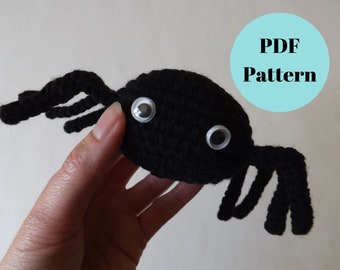 SOLO PATRÓN - Lindo Patrón de Ganchillo Amigurumi Araña, Descarga Digital PDF