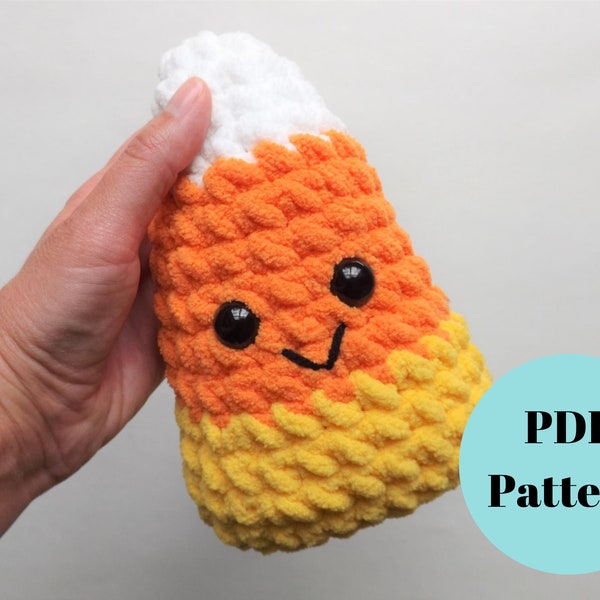 PATTERN ONLY - Candy Corn Cuddler Amigurumi Crochet Pattern, PDF Digital Download