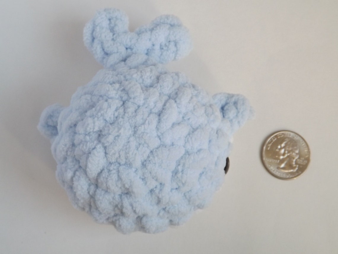 Little Blue Whale Amigurumi Stuffie Cute Blue Whale Plushie | Etsy