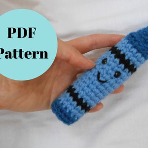 SOLO PATRÓN - Patrón de ganchillo Happy Crayon Amigurumi, Descarga digital PDF
