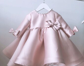 next pink baby dress