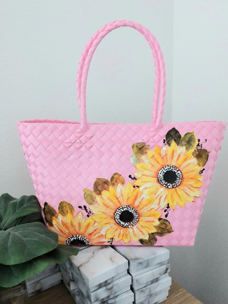 Handmade Bayong Bag Philippines Bayong Bag Hand painted Etsy