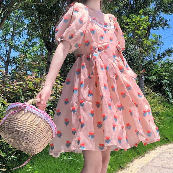 Buy > mesh strawberry dress > in stock