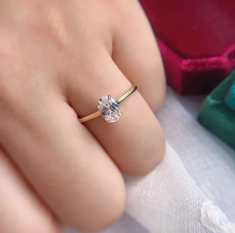 Engagement Ring Perfect Gift for your woman Proposal Ring Gift For Her Love words and action ring 10K Ring