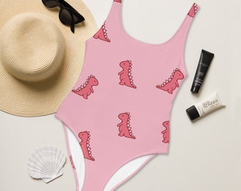 dinosaur bathing suit girl