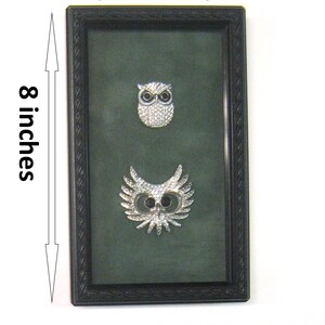 Owl Jewelry Art Under Glass