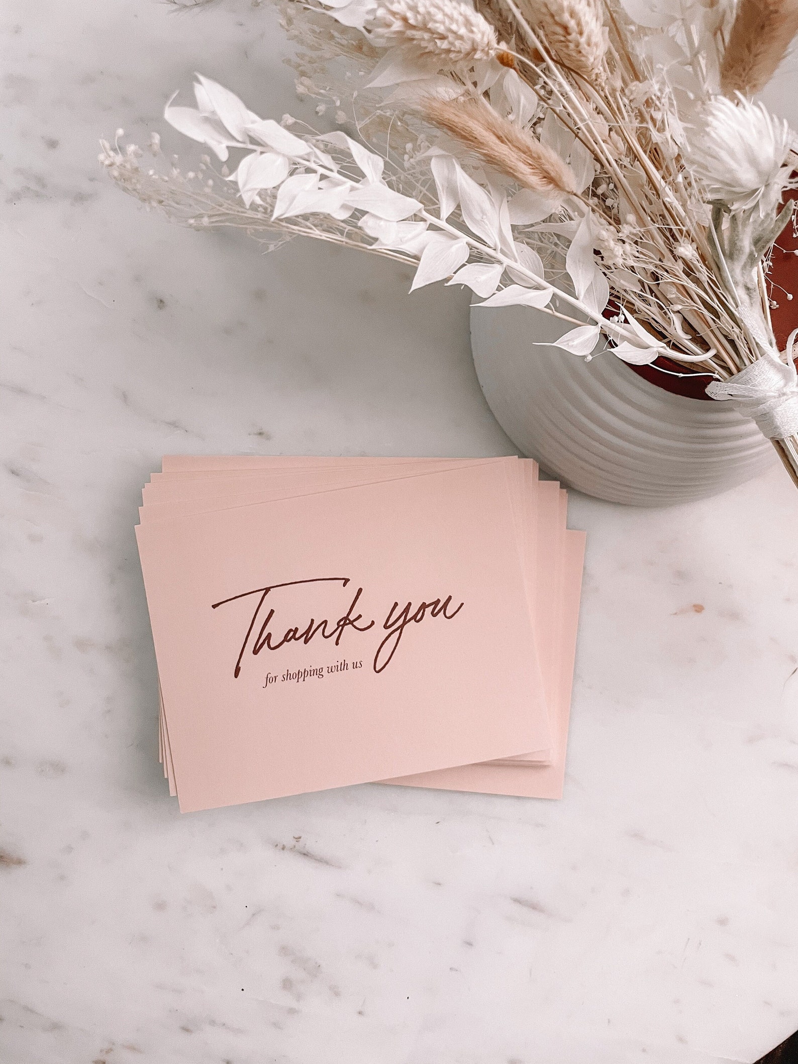 Thank You Card Bundle PRINTED for Shops Business Simple Etsy